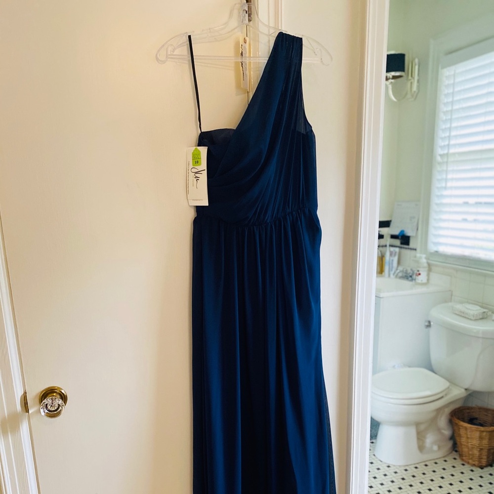 Jim Hjelm occasions blue dress